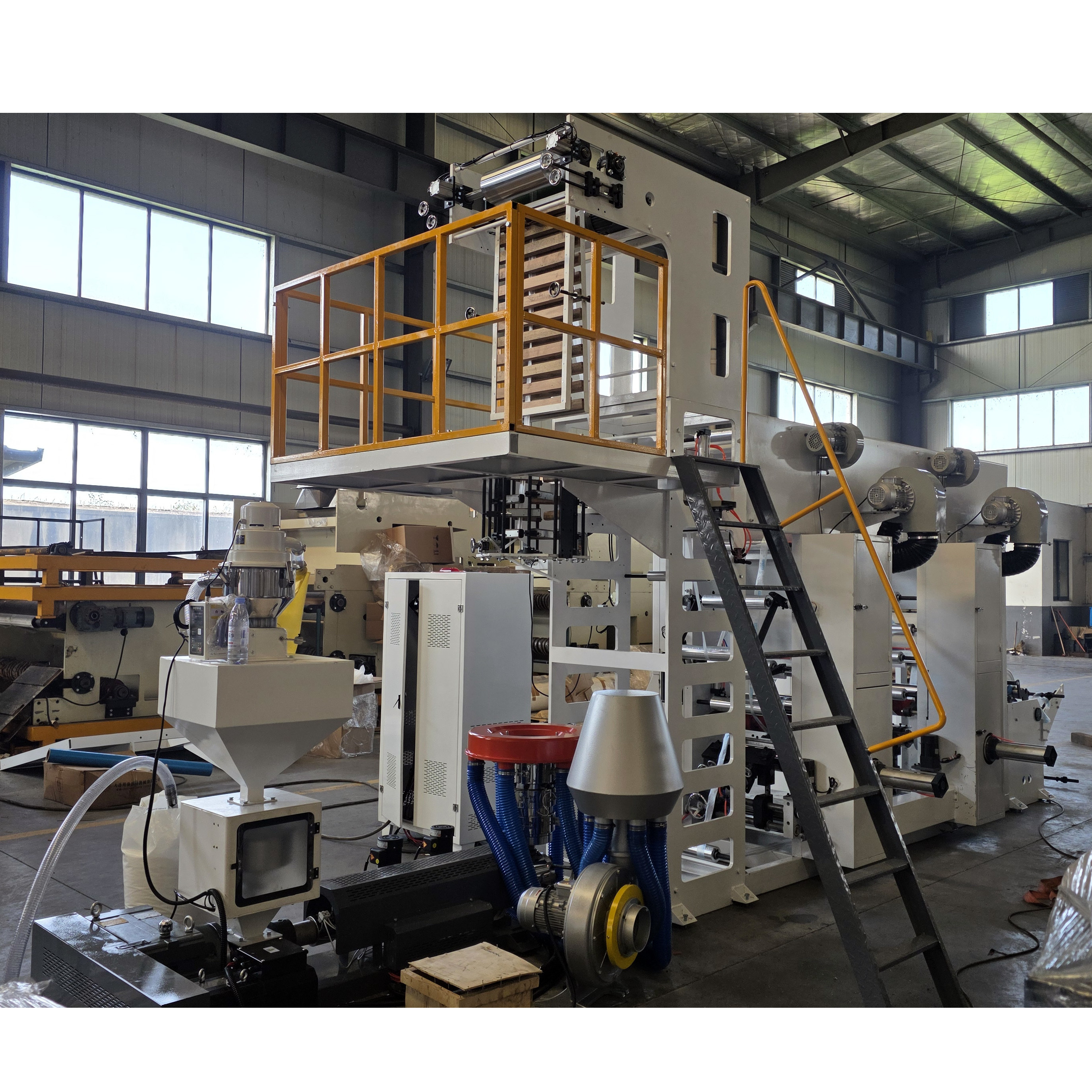 2 Color Printing Film Blowing Machine Manufacturer | High Speed PE Blown Film Extrusion Machine