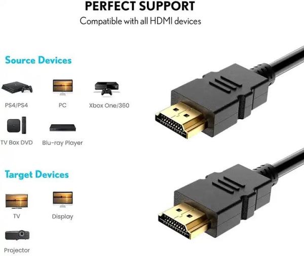 4K HDMI 2.0 Cable 18Gbps Gold Plated Male-Male 1M-30M