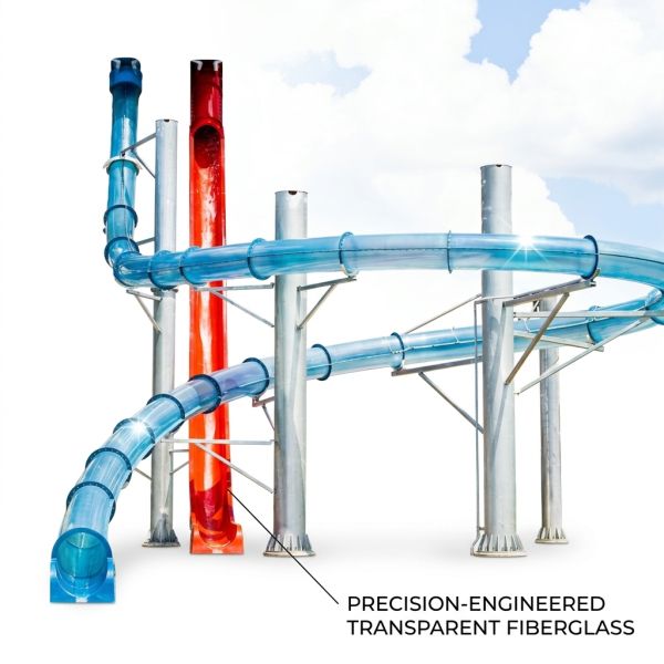 Tropical Paradise Drop Pod Water Slide 10m for Cruise Ship Deck