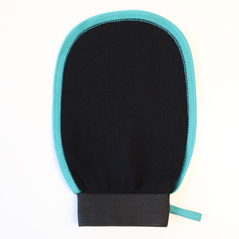 Salon Bamboo Fiber skin exfoliating glove scrub gloves for Exfoliating Body Cleaning