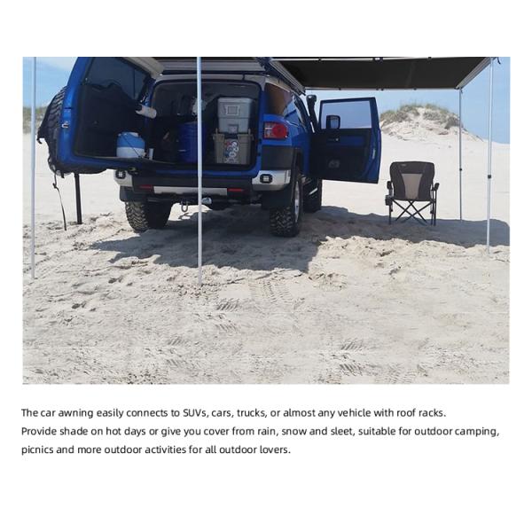 3000mm Waterproof Car Awning Canopy with LED Light 11kg