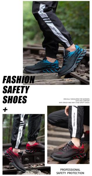Chaussures de sécurité pour hommes légères et respirantes avec plaque EU Kevlar