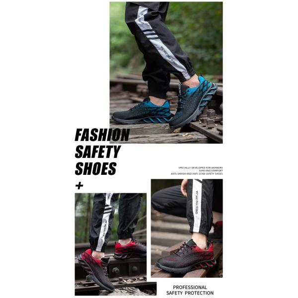 Zapatos de seguridad para hombres ligeros con dedo de acero / placa de Kevlar UE