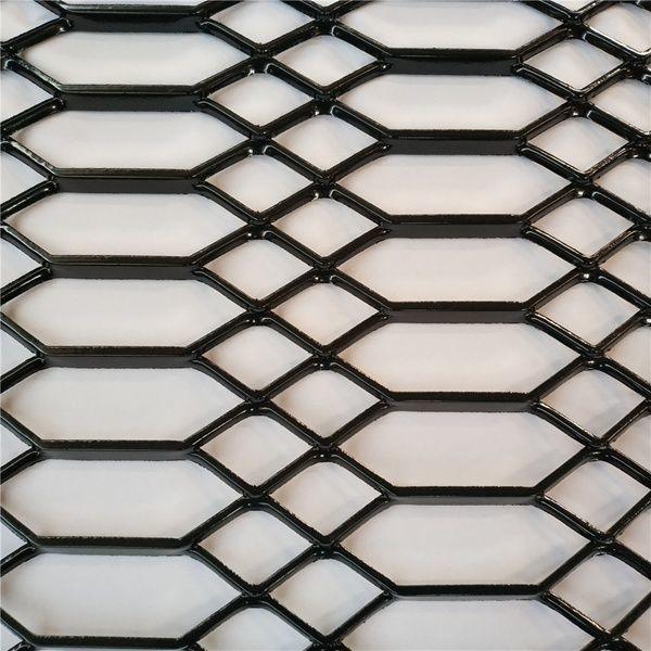 Powder Coating Aluminum Expanded Metal Screen Mesh Facade Clading
