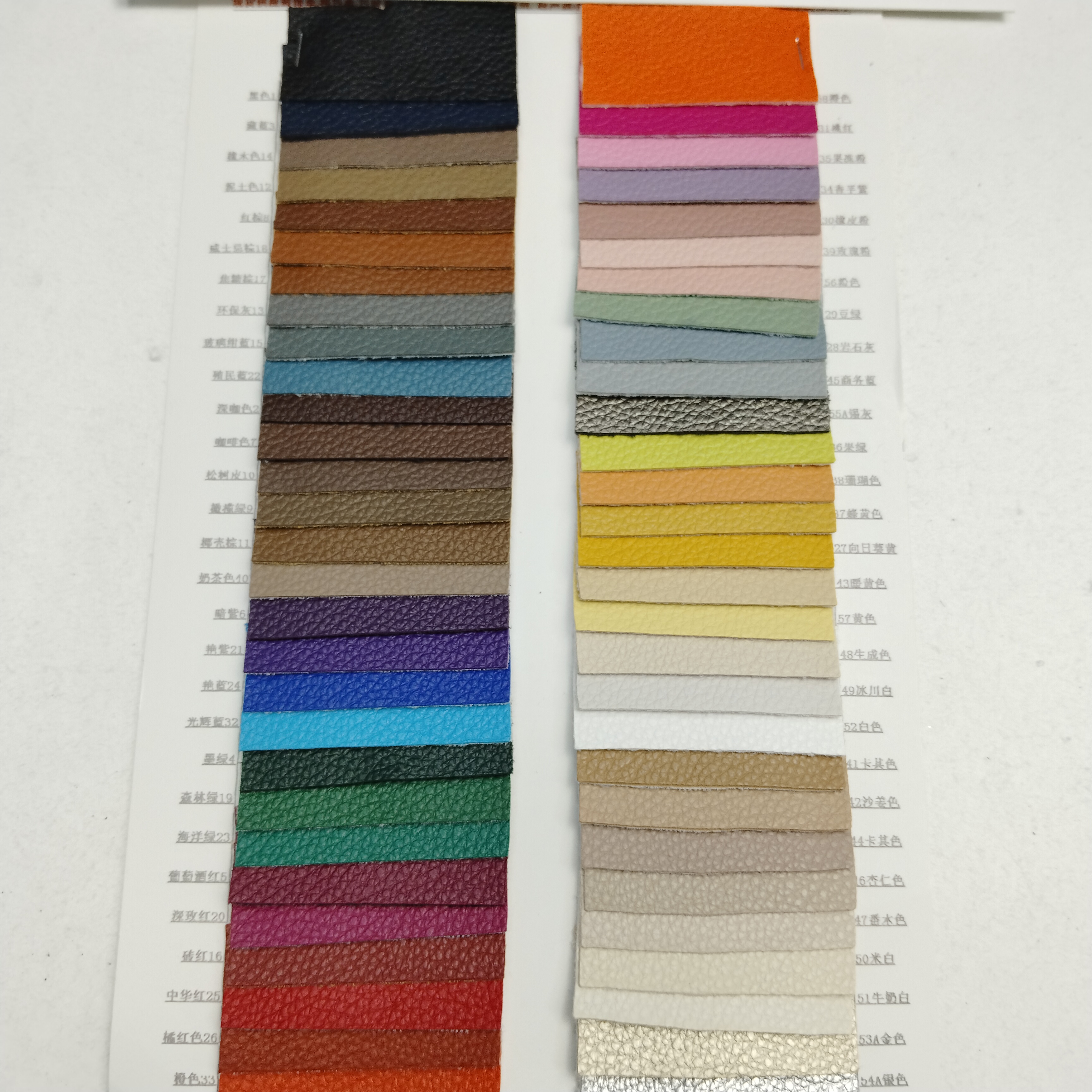 High Quality Semi PU Sofa Leather Litchi Grain Waterproof Furniture Upholstery Fabric