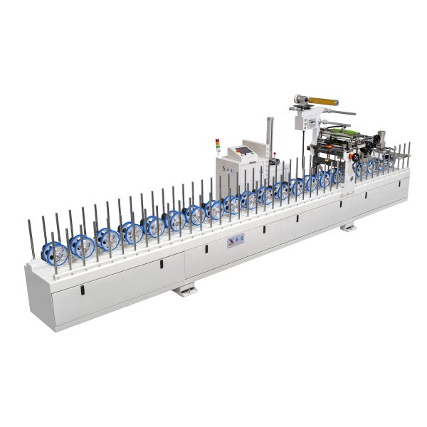 Wood Veneer And Decorative Paint Paper PUR Glue Profile Wrapping Machine