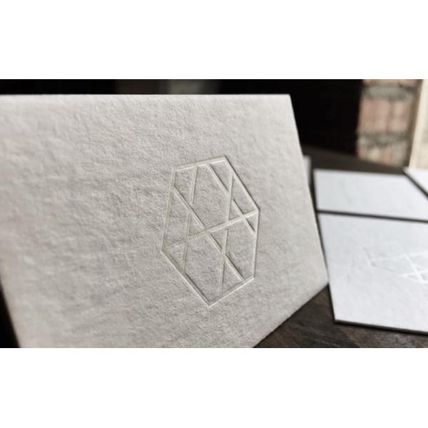 High ClassCustomized Design Transparent Foil Stamped Business Card With Debossing
