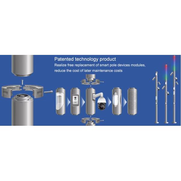 outdoor smart solar wifi city sensors intelligent street light pole