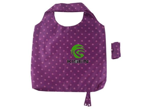 Vest Type Reusable Vegetable Bags , 100 Ripstop Foldable Polyester Grocery Bags