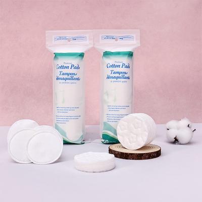 58mm Bamboo Démaquillant Pads personnalisé Peignoirs de coton exfoliant