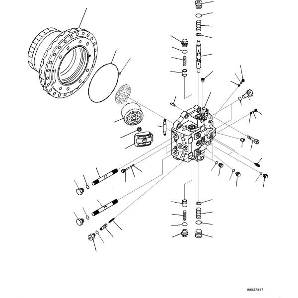 части экскаватора 706-8J-01030 PC400-7 путешествуют мотор PC450-7 PC400-8 PC450-8