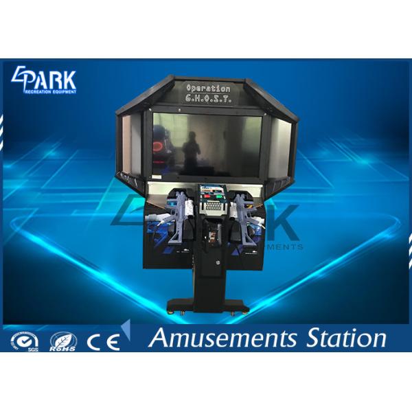 Commercial Coin Operated Shooting Arcade Machines With Vivid Game