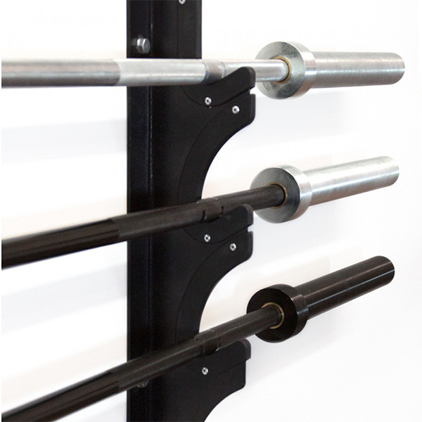 Gym Wall Mounted Barbells Storage Rack Weight Bar Holder with Customized Logo Design