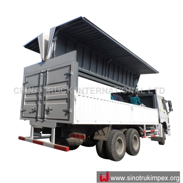 Dobro Wing Van Truck 25t dez Wheeler Wing Van de Howo 6x4