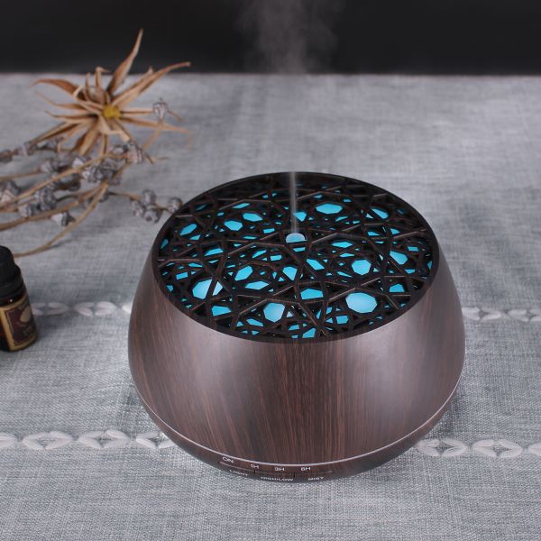 Shenzhen Factory 400ml LED Color Change Ultrasonic Aroma Air Humidifier Essential Oil Diffuser With Music Play for Household