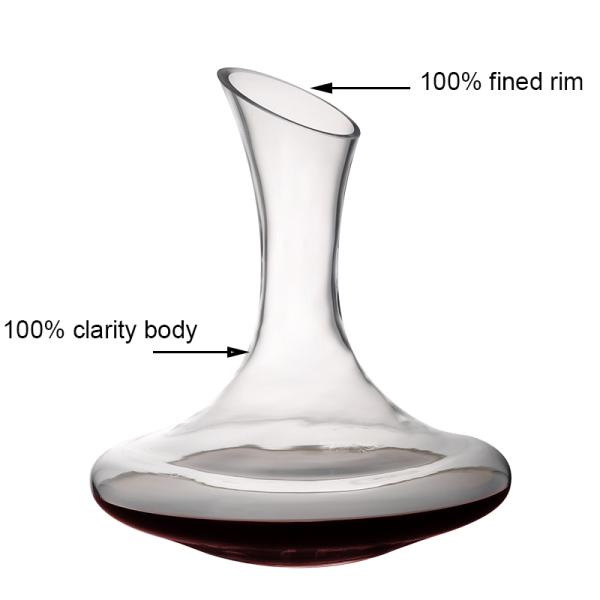 1800 Ml Glass Wine Decanter