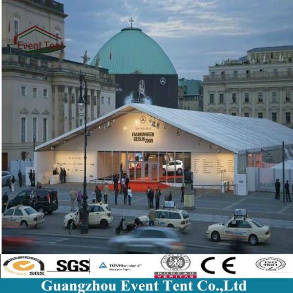 White 20 X 30m Custom Event Tents Water Resistant Tent For Auto Show Exhibition