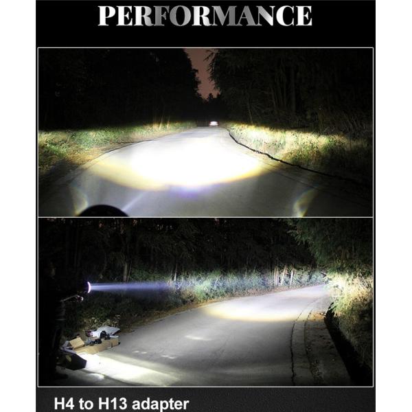 Высокий луч 50W 4950LM 7 дюймов вокруг управляя светов 4x4