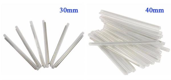 PE 1mm 1.2mm Fiber Optic Components Cable Protection Fusion Splice Sleeve