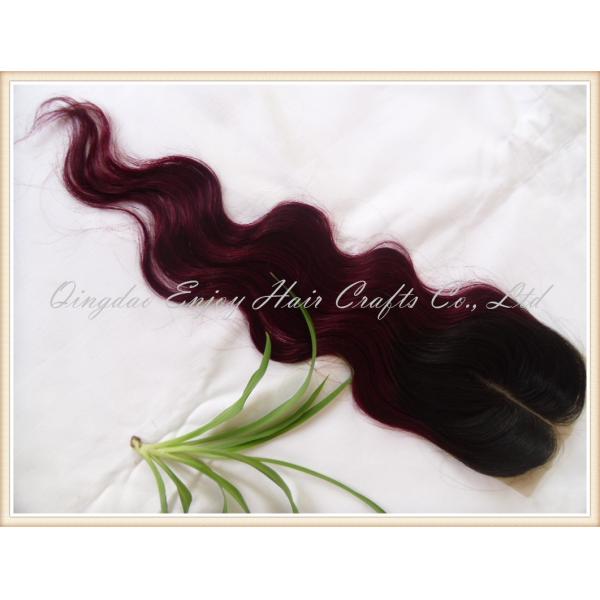 Silk top closure 4''x4'' peruvian virgin hair natural color /99j,body wave 10''-24''