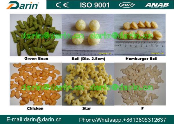 Linha de produção alimentar grande da máquina da extrusora do sopro dos petiscos do milho da capacidade