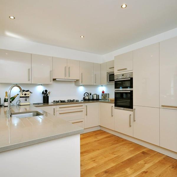 Modular Custom Acrylic Kitchen Cabinets Simple Modern High Gloss