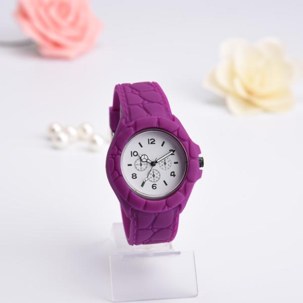 Цвет выдвиженческого дозора браслета силиконовой резины подарков пурпурный с РоХС & утверждением КЭ