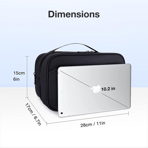 Water Resistant Bathroom Toiletries Organizer PU Leather Cosmetic Bags For Men Women