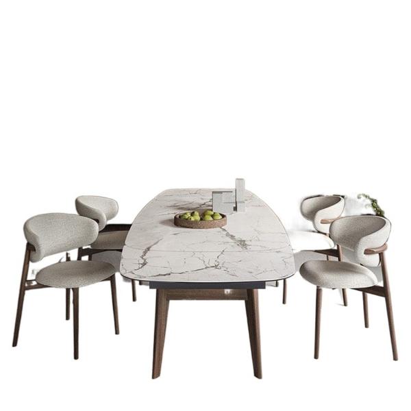 Indoor Black Wood Dining Room Chairs Velvet Fabric With Metal Legs