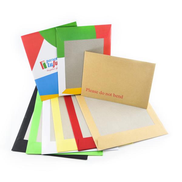 Promotion Grey Board Backed Envelopes with Custom Logo and Kraft Paper Safe Shipping