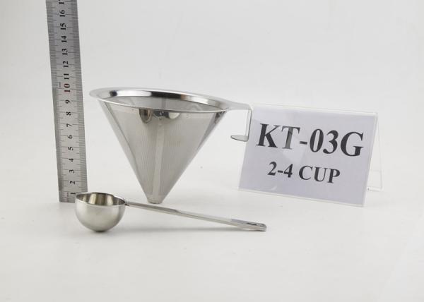 Hot Selling Stainless Steel Custom 4 Cup Reusable Coffee Filter Pour Over Coffee Maker Gift Set