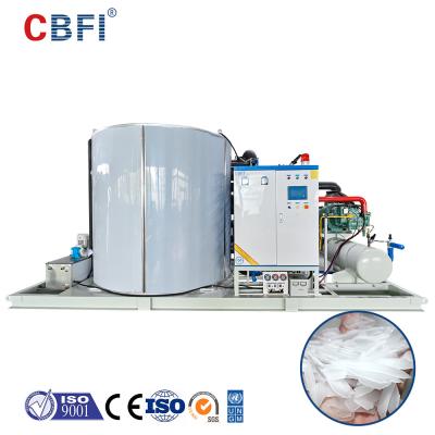 Máquina de gelo em flocos com capacidade diária de 30 toneladas Máquina industrial de gelo em flocos para pesca
