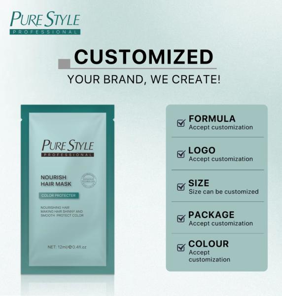 Hair Care Mask Moisturizing Organic Natural Keratin Repair Therapy Hair Treatment  for Smooth and Shiny Hair OEM ODM
