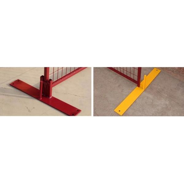 Powder Coated Red Construction Site Fencing Panels 6'x9.5' Mesh 50mm*100mm diameter 2.5mm wall thick 1.00mm