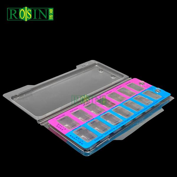 Disposable Medical Plastic Packaging PET Hinged Clamshell Packaging