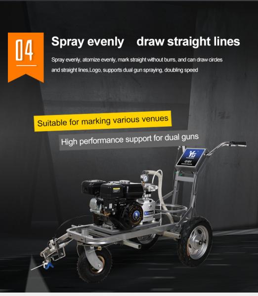 Gasoline Engine Road Marking Machine Cold Paint Pavement Striping Machine