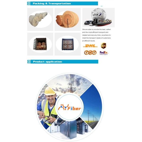 12 Strand Non Metallic Fiber Optic Cable Rodent Proof Fiber Double Sheath