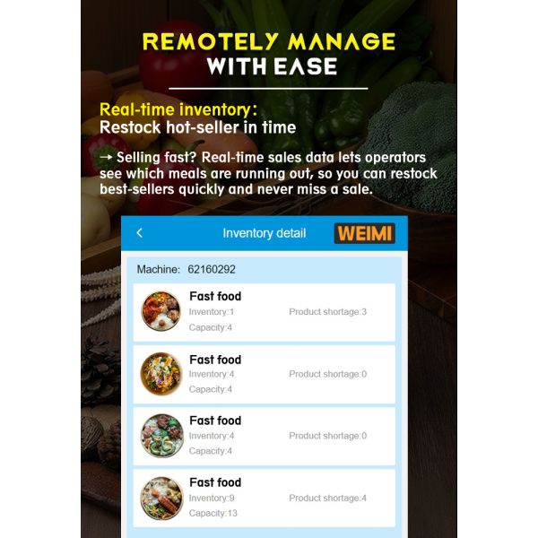 Big Capacity Hot Food & Pizza Vending Machine with Microwave Heating and Refrigeration System