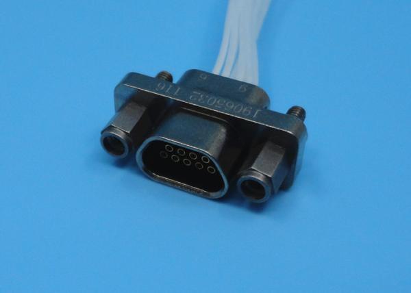 Comprimento do fio do conector de pinos 100mm do receptáculo 9 do conector da série da liga de alumínio J30j