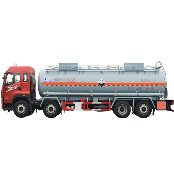 FAW JK6 8*4 Corrosive Goods Cargo Tank Truck For Transportation 32000 GVW