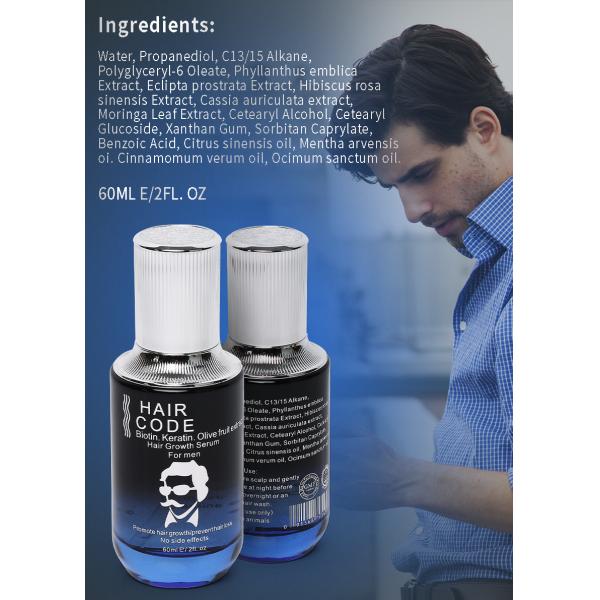 Beard Growth Serum Oil 100% Natural Original Hair Code Serum Private Label Factory Wholesale Price