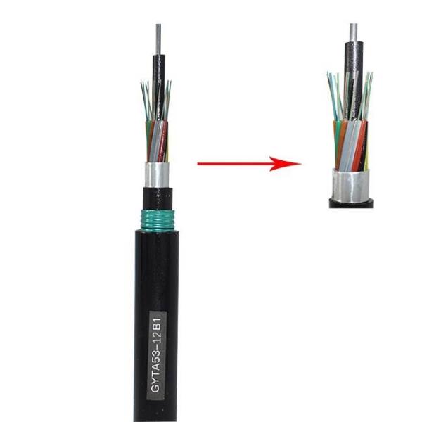 Cables de fibra óptica para exteriores, cables de fibra óptica submarinos 2 núcleos -144 núcleos