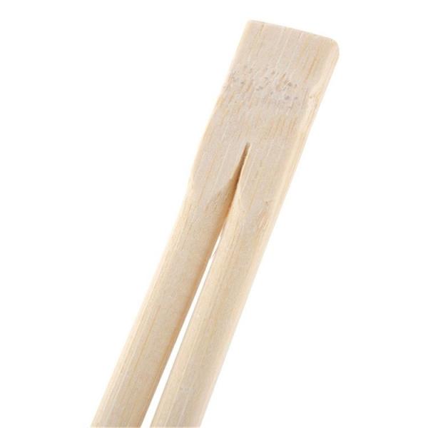 Bastões descartáveis de bambu natural com logotipo impresso na manga comprimento 18cm/21cm/24cm