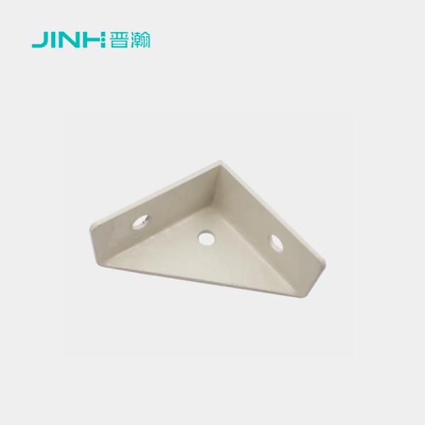 JINHAN JH-17016 Steel Corner Bracket, 92x66x18.5mm Powder-Coated Angle Connector for Cabinet & Wardrobe