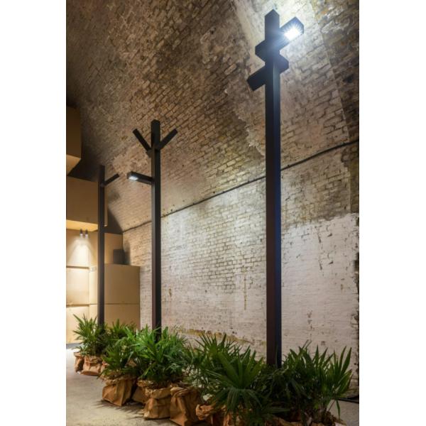 Декоративное стальное гальванизированное освещение фонарных столбов СИД на открытом воздухе