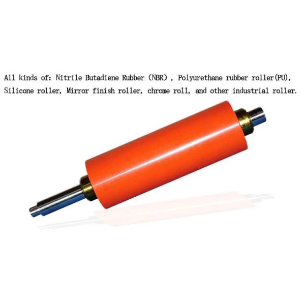Customized Industrial Silicone Rubber Roller High Temperature Resistant , Shore 40A ~ 90A Hardness