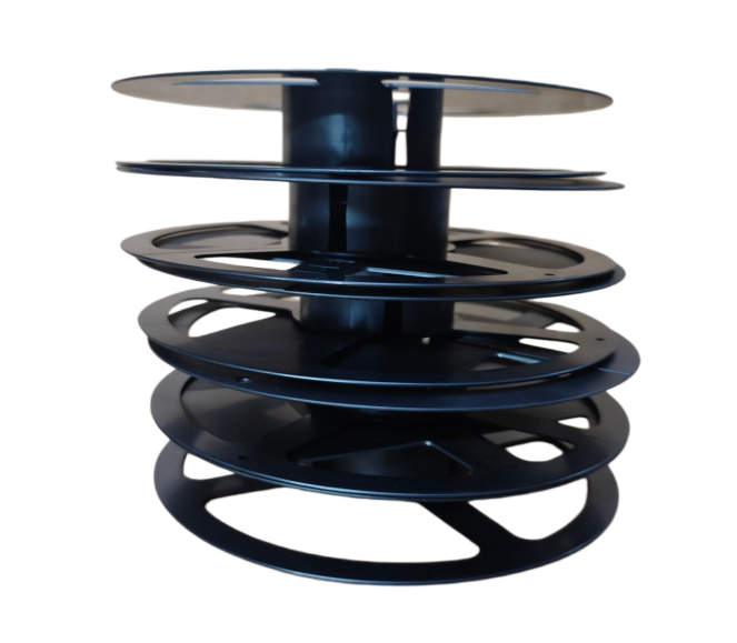 Available in blue and black. 7-inch reel for automated SMD component packaging, compatible with multiple SMT placement machines.