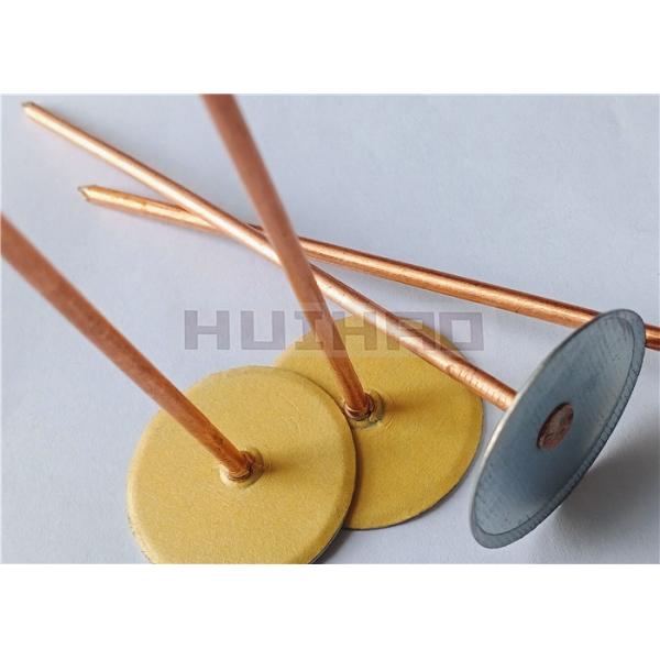 Copper Plated Mild Steel Cuphead Weld Pins For Insulation 2.7mm