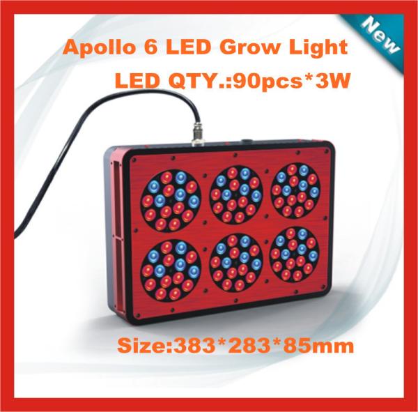 270W Hydroponic System Lighting Apollo 6 LED Plant Growth Light with 3 years warranty