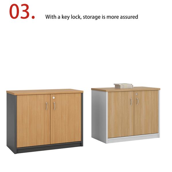 Double Door with Key Lock, Large Capacity Filing Cabinet, Wall Mounted Low Cabinet, Customizable Classified FilingCabinet